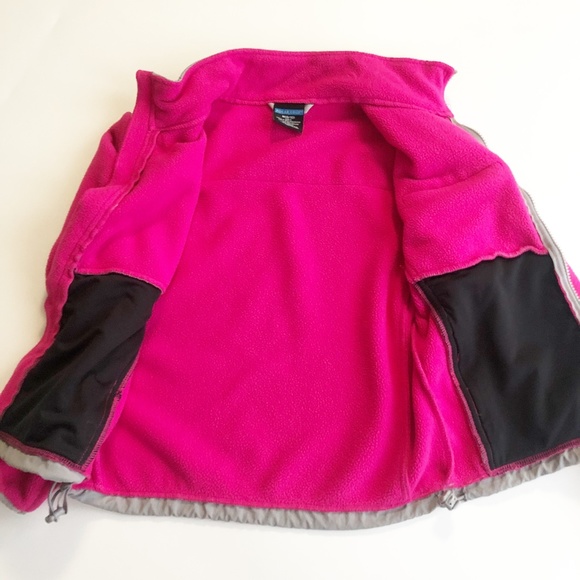 Polar Edge Fleece Zip Jacket Rip Stop Fabric Elbow Patch & Chest Pink M(8/10) - Picture 4 of 8